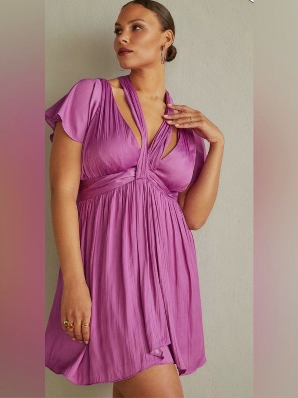 Anthropologie Beautiful Purple Dress